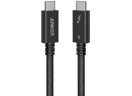 Anker Prime Thunderbolt 5 Cable, 1M USB C to USB C Cable, 240W Charging, 80Gbps Data Transfer, Up to 120Gbps Bandwidth, 8K/4K Displays, for iPhone 16, MacBook, and More - Black